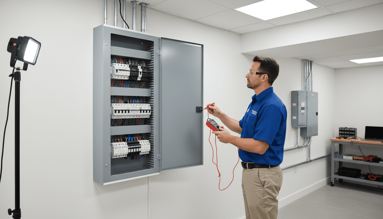 Electrical panel inspection and maintenance work
